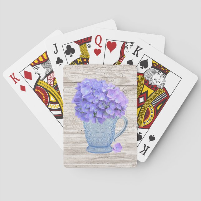 Jeu De Cartes Cartes de jeu Hydrangea (dos)