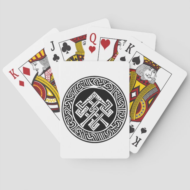 Jeu De Cartes Cartes de jeu inspirées de l'art celtique et vikin (dos)