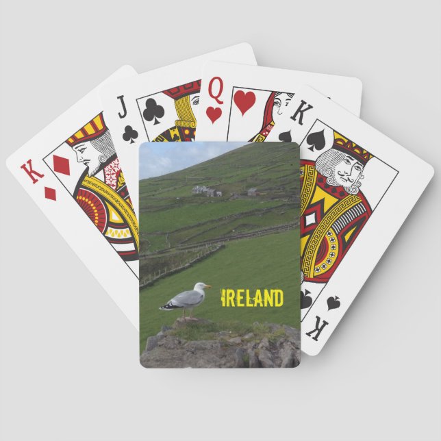 Jeu De Cartes Cartes de jeu irlandaises de l'Irlande de paysage (dos)