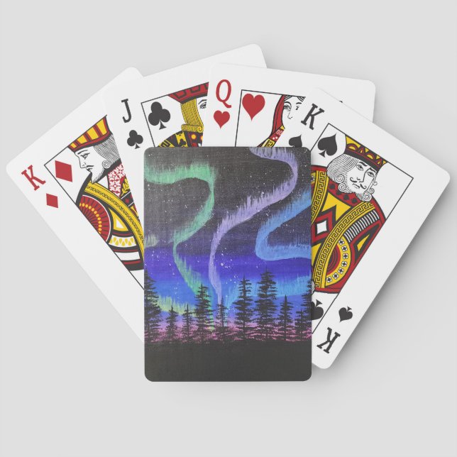 Jeu De Cartes Cartes de jeu - Lumières du Nord (dos)