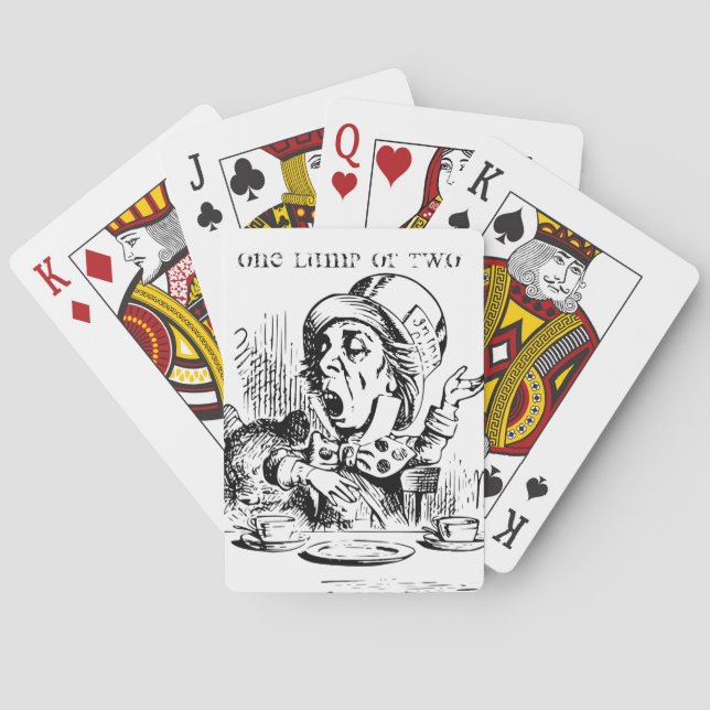 Jeu De Cartes Cartes De Jeu Mad Hatter (dos)