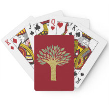 Cartes de jeu majestueuses d'arbre