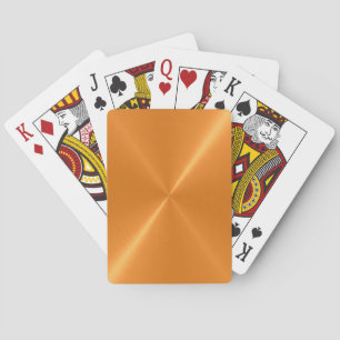 Jeu De Cartes Cartes de Jeu Métalluriques cool en or inoxydable 
