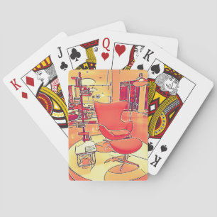 Jeu De Cartes Cartes de jeu modernes de salon de la moitié du