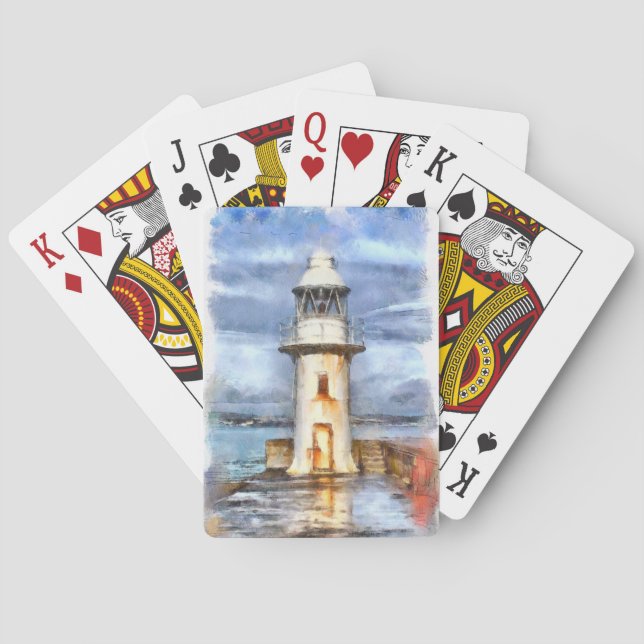Jeu De Cartes Cartes de jeu Nautique phare (dos)