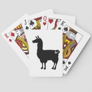 Jeu De Cartes Cartes de jeu noires de lama