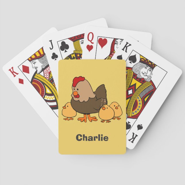 Jeu De Cartes Cartes de jeu nommées faites sur commande (dos)