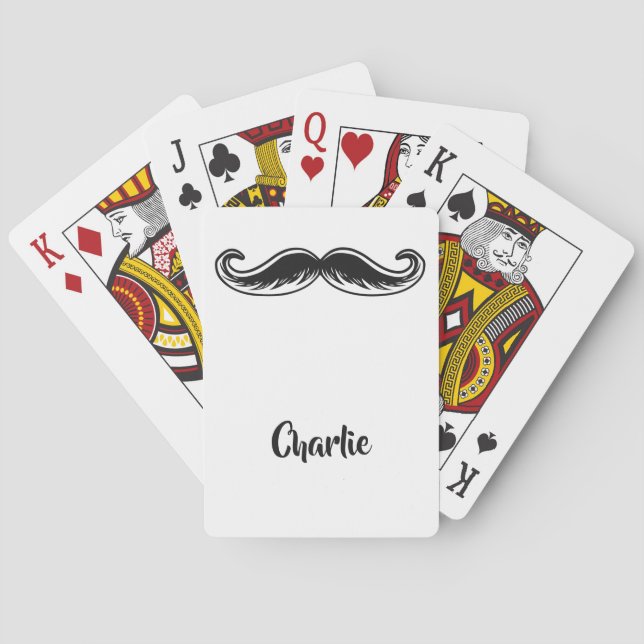 Jeu De Cartes Cartes de jeu nommées faites sur commande de (dos)