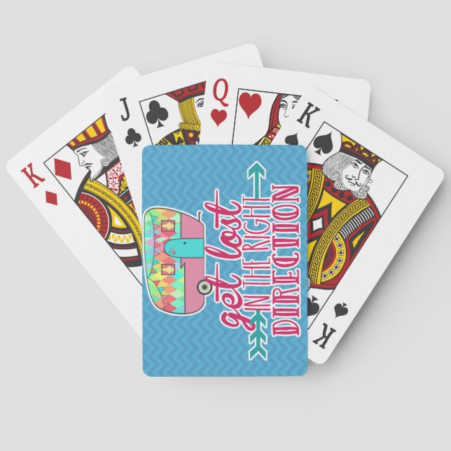 Jeu De Cartes Cartes de jeu orientées campantes (dos)
