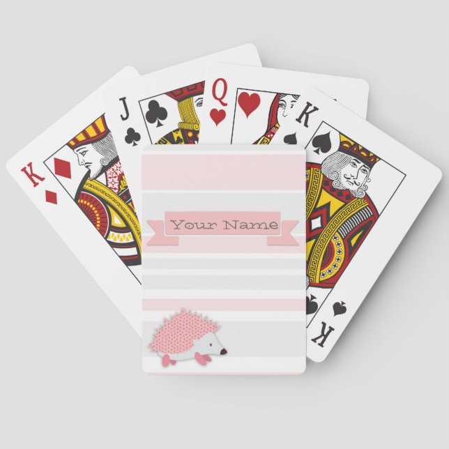 Jeu De Cartes Cartes de jeu personnalisées de hérisson (dos)