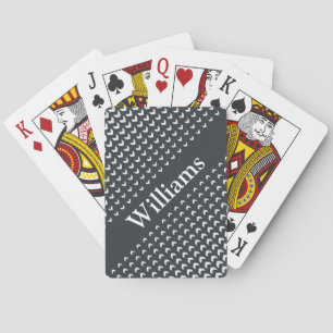 Jeu De Cartes Cartes de jeu personnalisées de monogramme