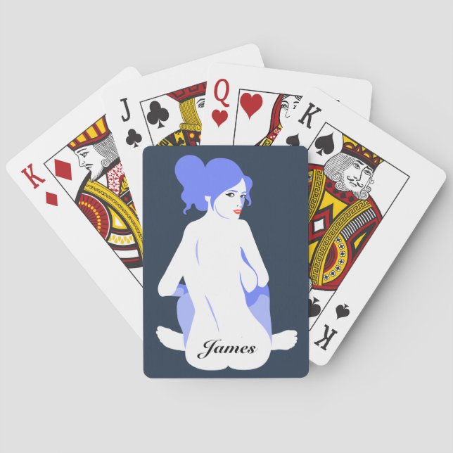 Jeu De Cartes Cartes de jeu personnalisées "de timbre de bruit (dos)