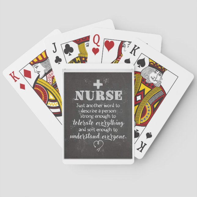 Jeu De Cartes Cartes de jeu pour infirmières (dos)
