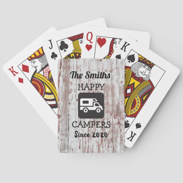 Jeu De Cartes Cartes de jeu Russe RV avec Camper (dos)