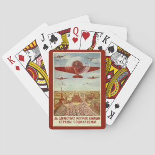 Jeu De Cartes Cartes de jeu russes vintages de propagande