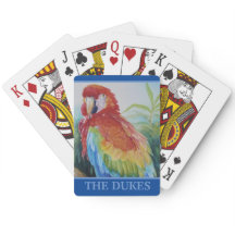 Cartes de jeu Tropical personnalisées