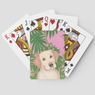 Jeu De Cartes Cartes de jeu Tropical Rose avec un joli laboratoi