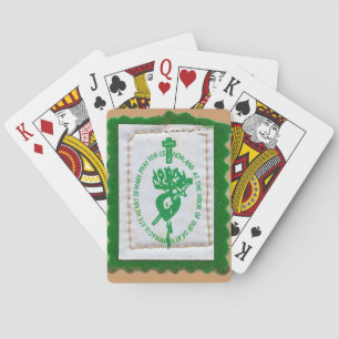 Jeu De Cartes Cartes De Jeu Vertes Scapulaires