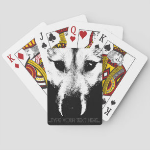 Jeu De Cartes Cartes de jeu Wolf Pup Personnaliser Cartes de chi