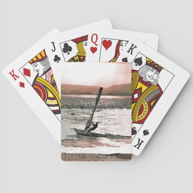 JEU DE CARTES CARTES DE JEUX DE PLANCHE À VOILE (dos)