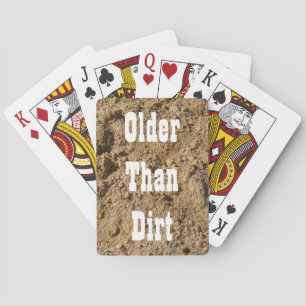 Jeu De Cartes Cartes De Jouage Plus Âgées Que Dirt