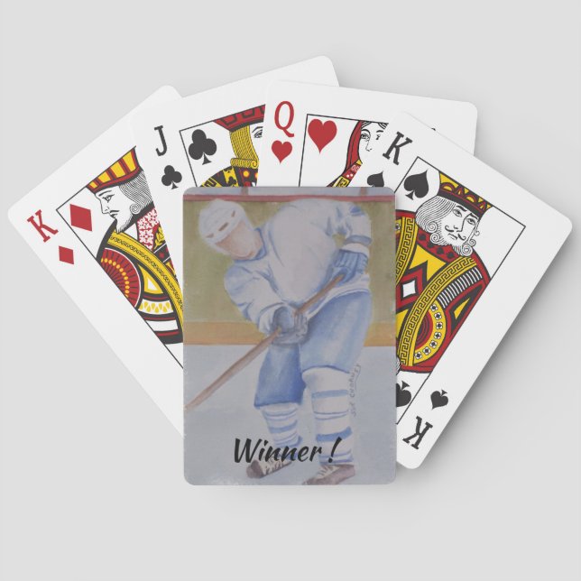 JEU DE CARTES CARTES DE JOUEUR DE HOCKEY (dos)