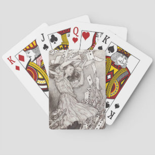Jeu De Cartes Cartes de la chute rétro Alice, design victorien