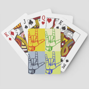 Jeu De Cartes Cartes de lecture ASL Pop Art