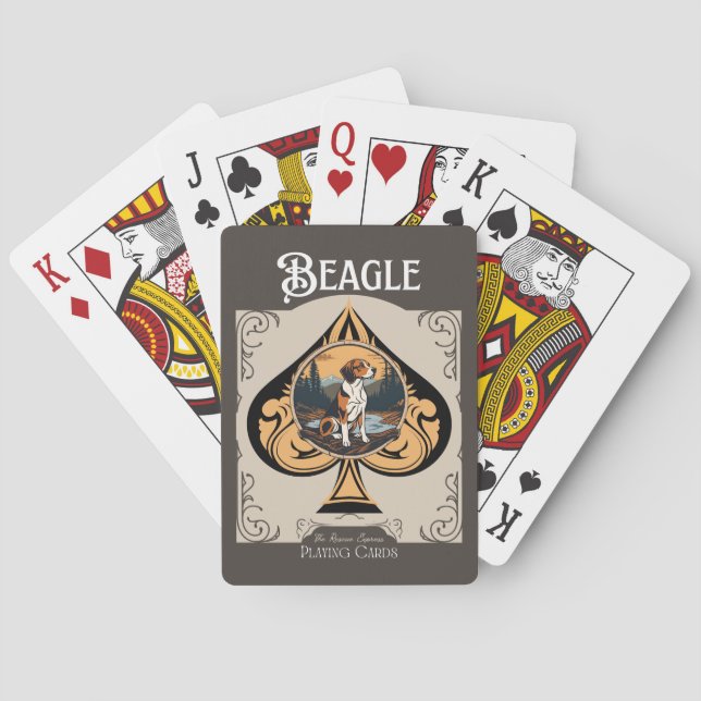 Jeu De Cartes Cartes de lecture beagle (dos)