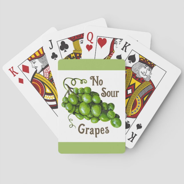 Jeu De Cartes Cartes de lecture classique des raisins (dos)