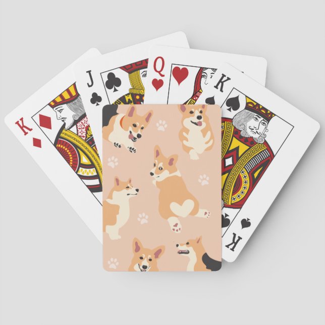 Jeu De Cartes Cartes de lecture Corgi (dos)