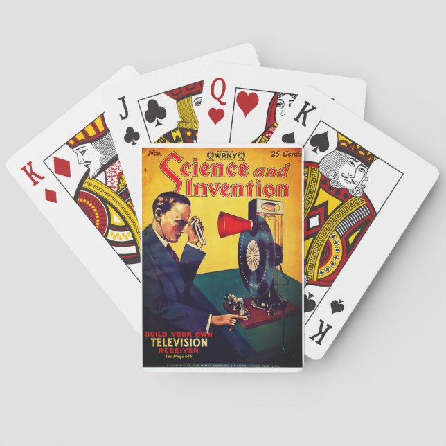 Jeu De Cartes Cartes de lecture de couverture de magazine 1928 (dos)