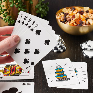 Jeu De Cartes Cartes de lecture de gâteau Mariage de 3 couches