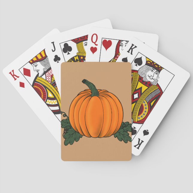 Jeu De Cartes Cartes de lecture de patchs citrouille (dos)