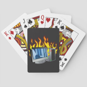Jeu De Cartes Cartes de lecture d'incendie informatique