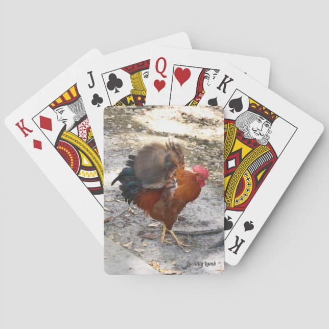 Jeu De Cartes Cartes de lecture du coq (dos)