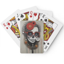 Cartes de lecture du crâne de sucre