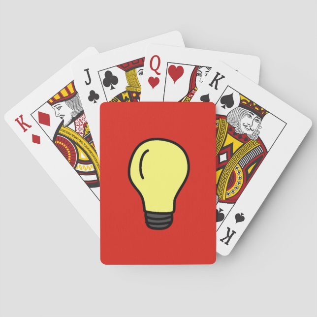 Jeu De Cartes Cartes de lecture en ampoule (dos)