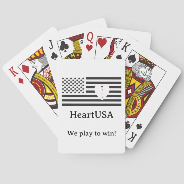 Jeu De Cartes Cartes de lecture HeartUSA (dos)