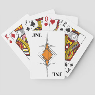Jeu De Cartes Cartes de lecture monogramme personnalisées