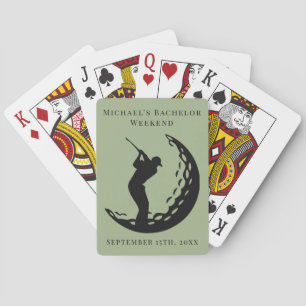 Jeu De Cartes Cartes de lecture personnalisées   Bachelor Golf W