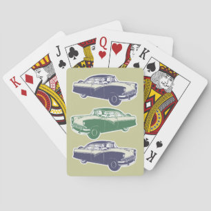 Jeu De Cartes Cartes De Lecture Rétro Voiture