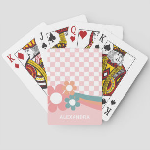 Jeu De Cartes Cartes de lecture rose mignon personnalisées