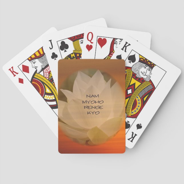 Jeu De Cartes Cartes de lecture SGI : Lotus et "Nam Myoho Renge  (dos)