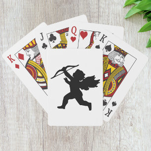 Jeu De Cartes Cartes de lecture Silhouette Cupide