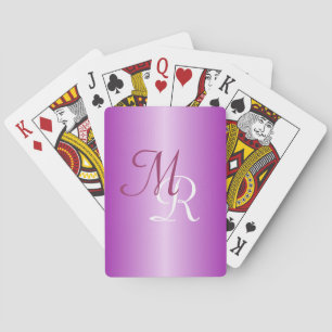 Jeu De Cartes Cartes de lecture violet monogrammes