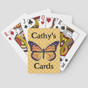 Jeu De Cartes Cartes de nom Monarque Papillon Lecture Cartes