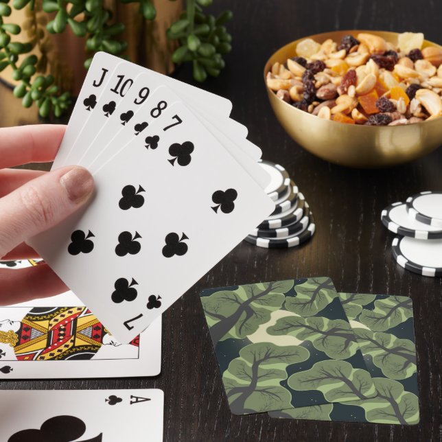 Jeu De Cartes Cartes de poker à motif naturel (In Situ)