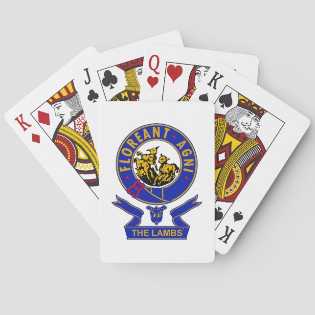 Jeu De Cartes Cartes de poker au logo des Lambs (dos)