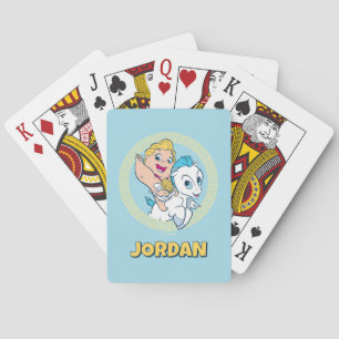 Jeu De Cartes Cartes de poker Bébé Hercule chevauchant Pégase